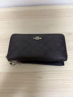 COACH 長財布 ダークブラウン