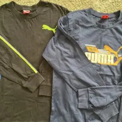 PUMA 長袖カットソー 150サイズ 黒 ネイビー