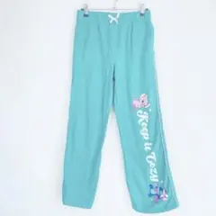 Disney スティッチ ロングパンツ XL エメラルドグリーン　春　秋冬のサムネイル