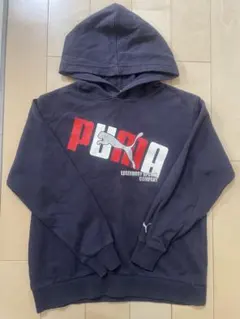 PUMA フード付きパーカー 140サイズ ネイビー