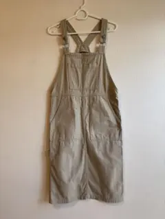 H&M DIVIDED ベージュ サロペットスカート オーバーオール 32