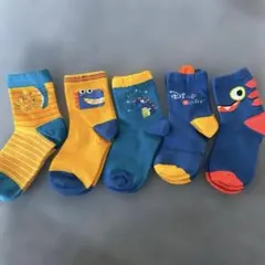 恐竜デザイン キッズ靴下 5足セット