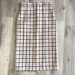 ZARA チェック柄 タイトスカート