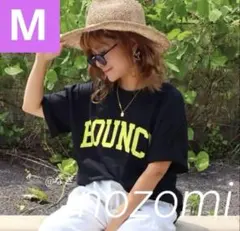 Mサイズ nozomi カーブ アーチ ロゴ Tシャツ プルオーバー ブラックのサムネイル