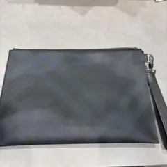 ブラック チェック柄 ポーチ CHANEL こげ茶 - メルカリ