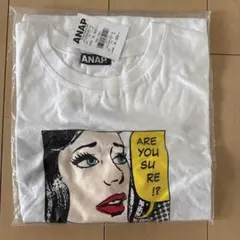 ANAP アメコミ風プリント 半袖Tシャツ ホワイトのサムネイル