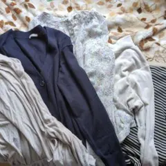 レディース トップス まとめ売り 5点セット カーディガン カットソー 花柄