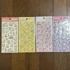 【24時間以内発送】サンリオぷくっとシール　ダイソー　4枚セット