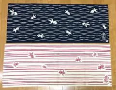限定 お値下げ 手ぬぐい フェリシモ .fr 金魚 2枚 未使用ドットエフアールのサムネイル