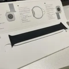 純正　Apple Watch用 ブラック シリコンバンド 42mm サイズ9