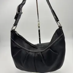 コーチ ワンショルダーバッグ ハーフムーン レザー 黒 COACH ブラック