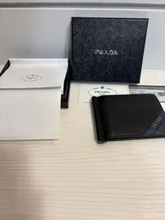 【付属品完備】PRADA プラダ マネークリップ サフィアーノ