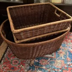 ラタン　かご　3個セット