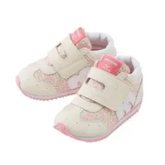 ミキハウス × ミズノ スニーカー アイボリー/ピンク 13.0