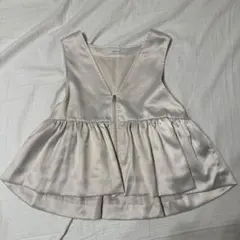 JEANASIS アイボリー ベスト