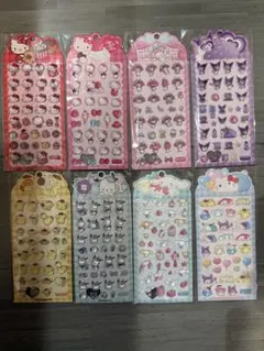 【海外限定正規品】サンリオ　ボンボンドロップ風シール8枚セット