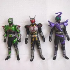 仮面ライダー(悪)　ソフビ 　3体まとめ売り