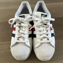 adidas スニーカー ホワイト/ネイビー/レッド