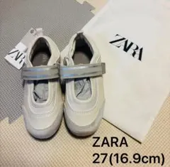ZARA 新品タグ付き　スポーティバレエシューズ 27(16.9cm) ホワイト