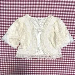 axes femme アクシーズ　フリルレースボレロ アイボリーのサムネイル