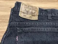 Levis 505 ブラック ジーンズ W36 L30 先染め 91年8月製