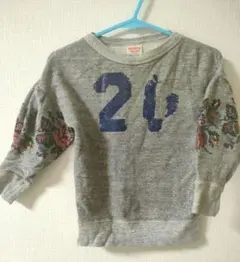 DENIM DUNGAREE グレー スウェット 110cm