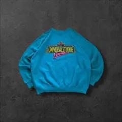 USA製TULTEXユニバーサルスタジオフロリダロゴ古着スウェットブルーR532