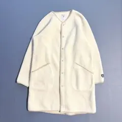 オーシバル/ORCIVAL 白　アイボリー フリースジャケット ロング丈