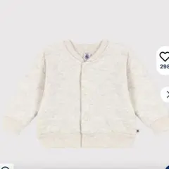 プチバトー　チュビックキルティング　カーディガン　24m 86cm