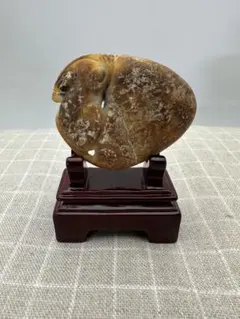 【中国古美術 】紅山文化 古玉璧 旧蔵 置物 巻珠戦漢古玉 收藏品