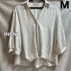 INGNI シャツ　ストライプ　M