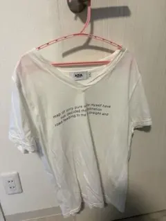 AZUL BY MOUSSY Vネック ロゴTシャツ ホワイト Mのサムネイル