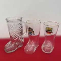 ブーツ型ジョッキ1個　グラス2個