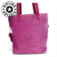 Kipling キプリング トートバッグ ローズピンク モンキーチャーム付