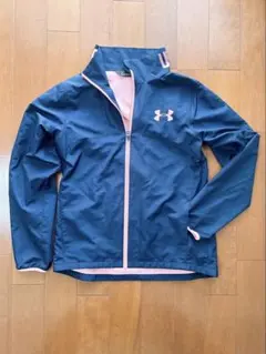 アンダーアーマー　ウィンドブレーカー　紺×ピンク　LG/G