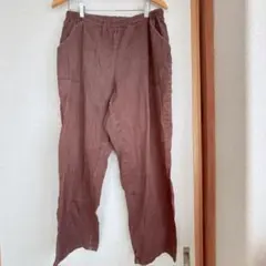 【海外古着】ブラウン カジュアルパンツ ストレートレッグ　単色