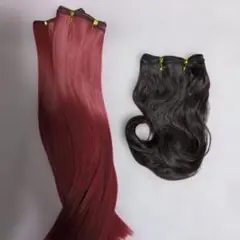 耐熱ウェフティング ワインレッドストレート 濃パープル