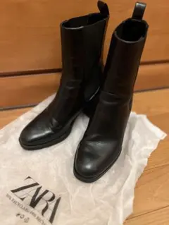 ZARA ブラック ショートブーツ　38