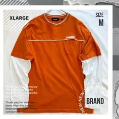 希少【XLARGE】 配色スリーブ Tシャツ 長袖 y2k vintage