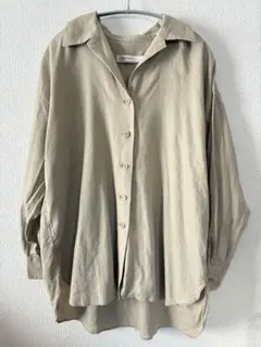 まりんこりん様専用 長袖オープンカラーブラウス
