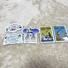 ミッキーマウス ステッカー5点セット