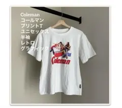 Colemanコールマン プリントT ユニセックス 半袖 レトロ グラフィックSのサムネイル