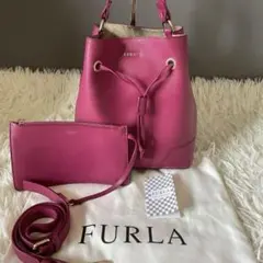 美品 FURLA コスタンザ ショルダーバッグ2way ピンク 高級