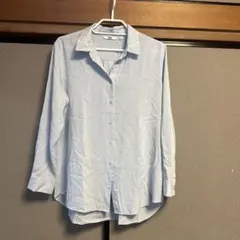 ＊美品＊UNIQLO＊水色＊長袖Yシャツ＊XL＊のサムネイル