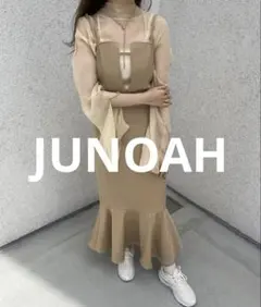 JUNOAH マーメイドキャミワンピース キャミワンピース フレアスカート