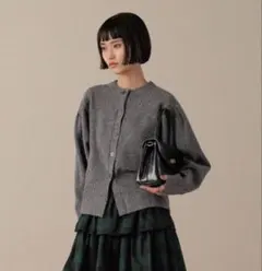 ローリーズファーム ショルダーパフカーディガン　グレー