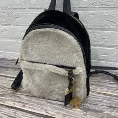 【美品】 kate spade バックパック リュック レザー ムートン