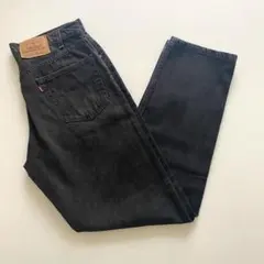 USA製 90s levi's 550 ブラックデニム w36 後染め サルファ