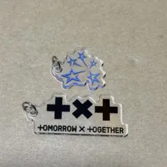 TXT ロゴ　キーチェーン　アクリルチャーム　2種　会場