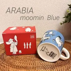 希少！美品！アラビア☆ムーミン ブルー マグカップ♪